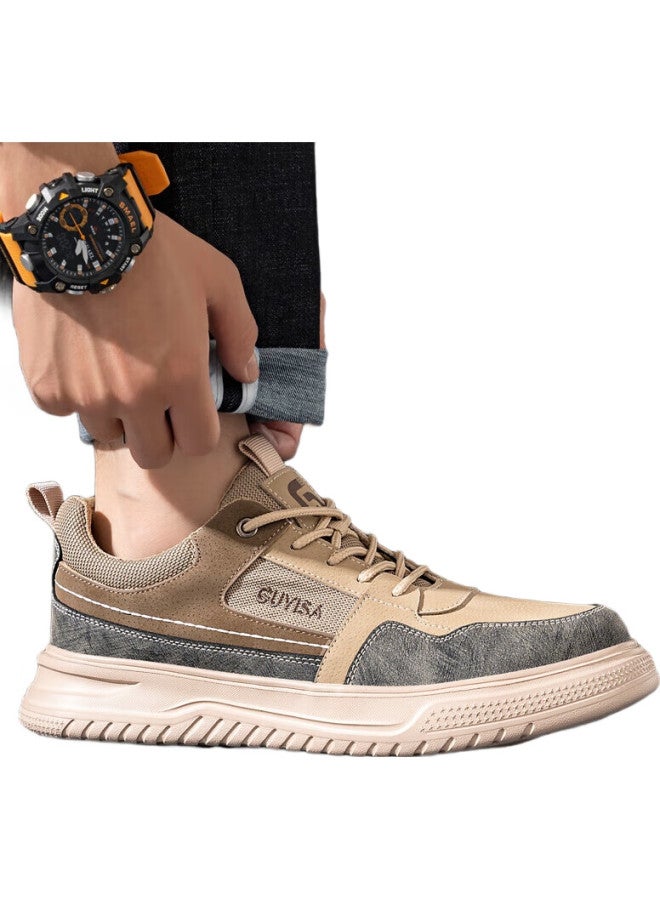 WELDON أحذية أمان للرجال، صيفية قابلة للتنفس، كعب فولاذي، مقاومة للثقب، خفيفة الوزن، مقاومة للرائحة، أحذية أمان لمواقع البناء F080 مقاس 42 - Image 3