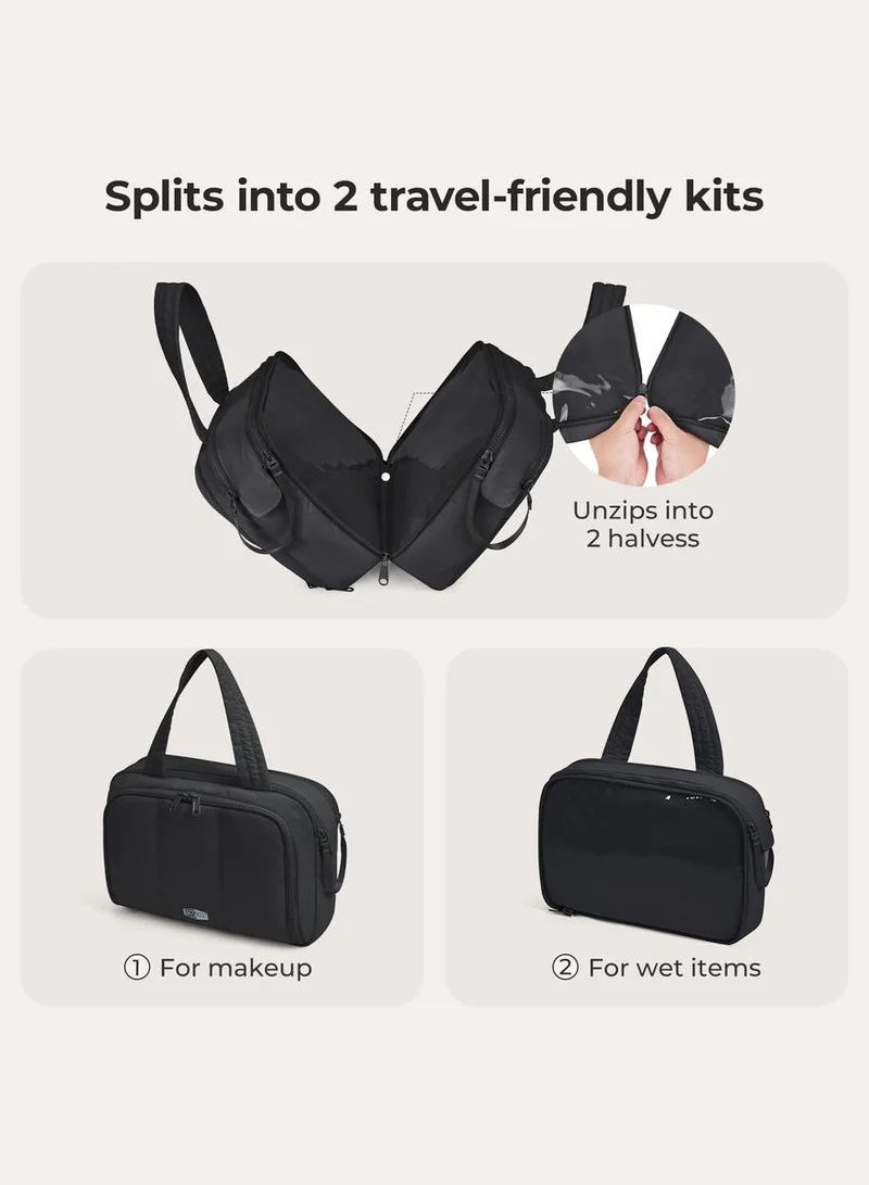 Bagsmart Black BAGSMART Crush Hanging Toiletry Bag  | Best Price UAE