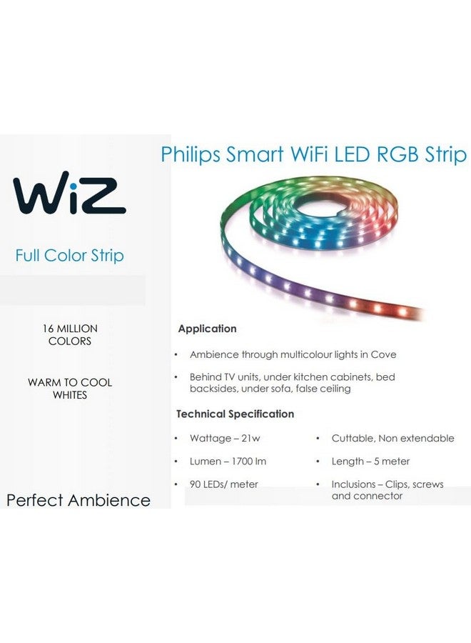 Philips 5m Smart WiFi RGB LED Strip - Image 2
