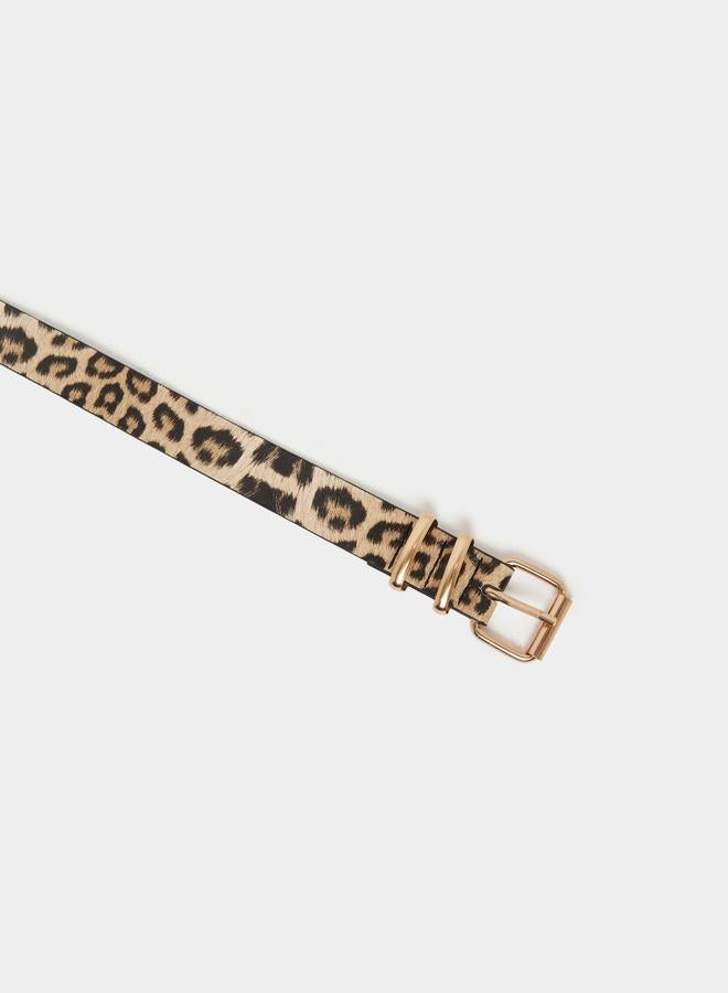 Styli Styli Leopard Print Belt with Tang Buckle  - Image 4