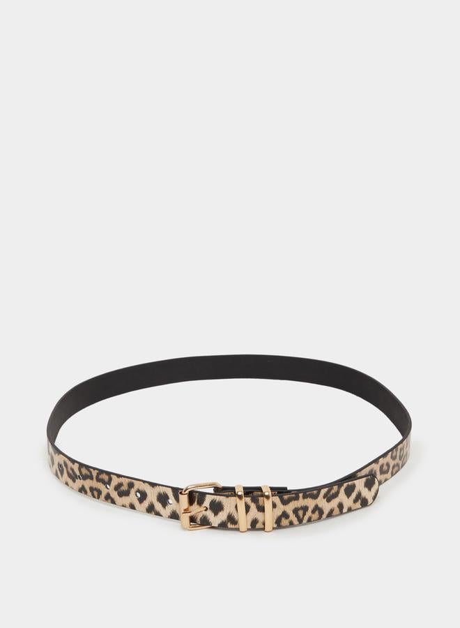 Styli Styli Leopard Print Belt with Tang Buckle  - Image 2