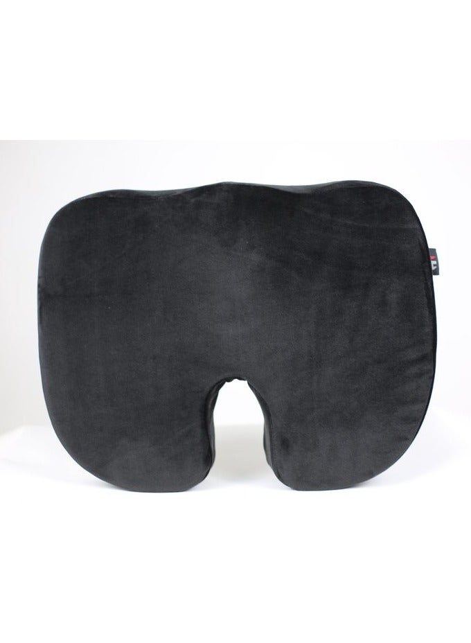 Max Comfort Medical seating pillow for treating hemorrhoid pain, lower back, spine, disc, and herniated disc, Max Comfort, black  - Image 2