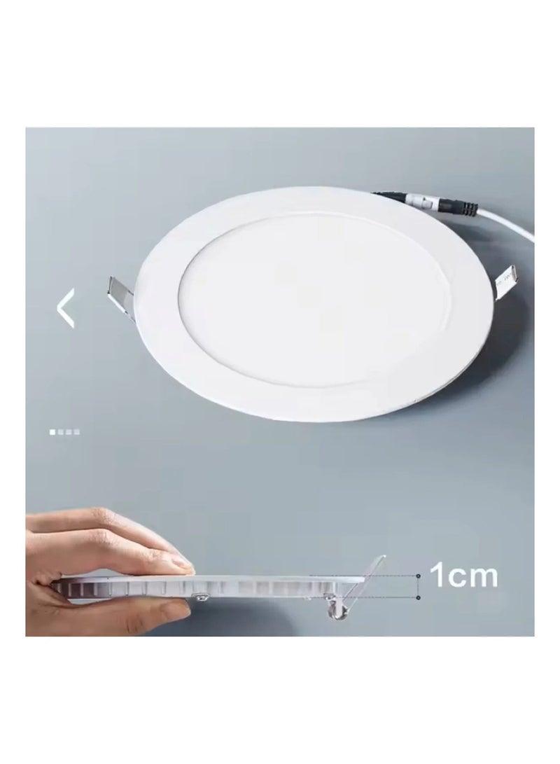 Maxwell 18W Round Slim LED Panel Light, Cool White 6500K – Energy Efficient Ceiling Light - Image 3