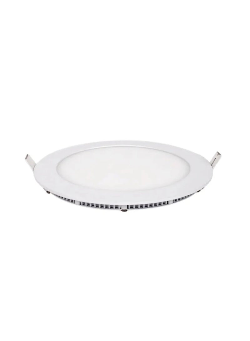 ماكسويل مصباح لوحي LED دائري غائر بقدرة 18 واط، إضاءة سقف (Downlight) بلون أبيض نهاري (6500 كلفن) مع مشغل منفصل ومشابك تثبيت زنبركية وموصل سريع، يعمل بجهد تيار متردد 220-240 فولت، تصميم نحيف للاستخدام الداخلي في المنازل والمكاتب والمطابخ والمتاجر. - Image 4