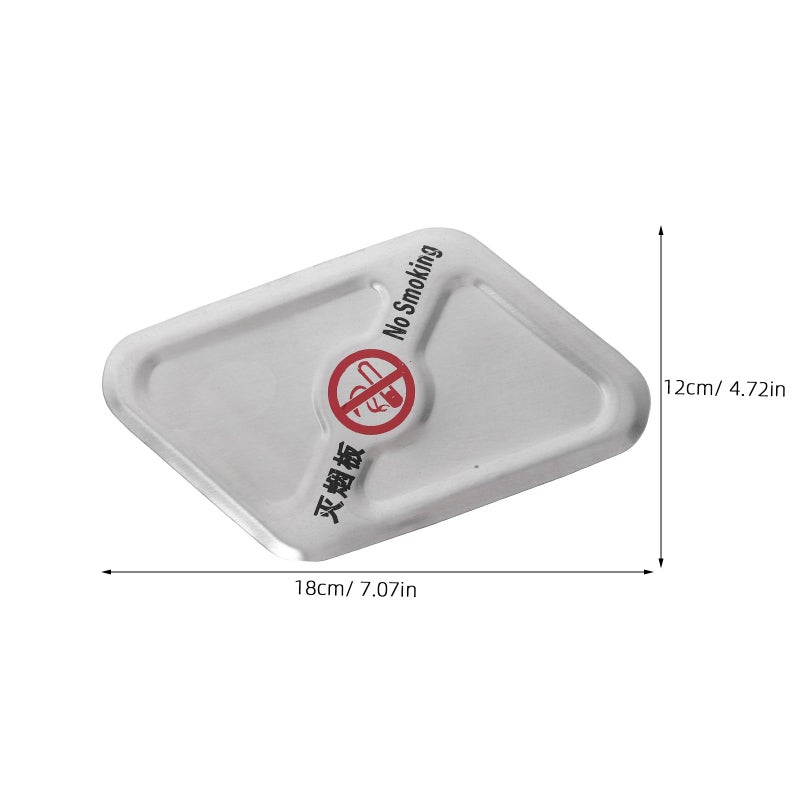 Stainless Steel Outdoor Ashtray with Extinguishing Plate for Public Parks and Property Management - Image 3
