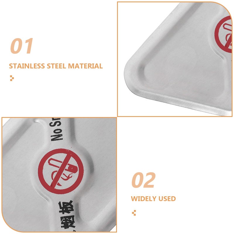 Stainless Steel Outdoor Ashtray with Extinguishing Plate for Public Parks and Property Management - Image 4