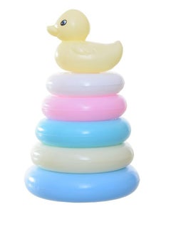 Duck Ring Toys Set of 6 Multicolored Rings