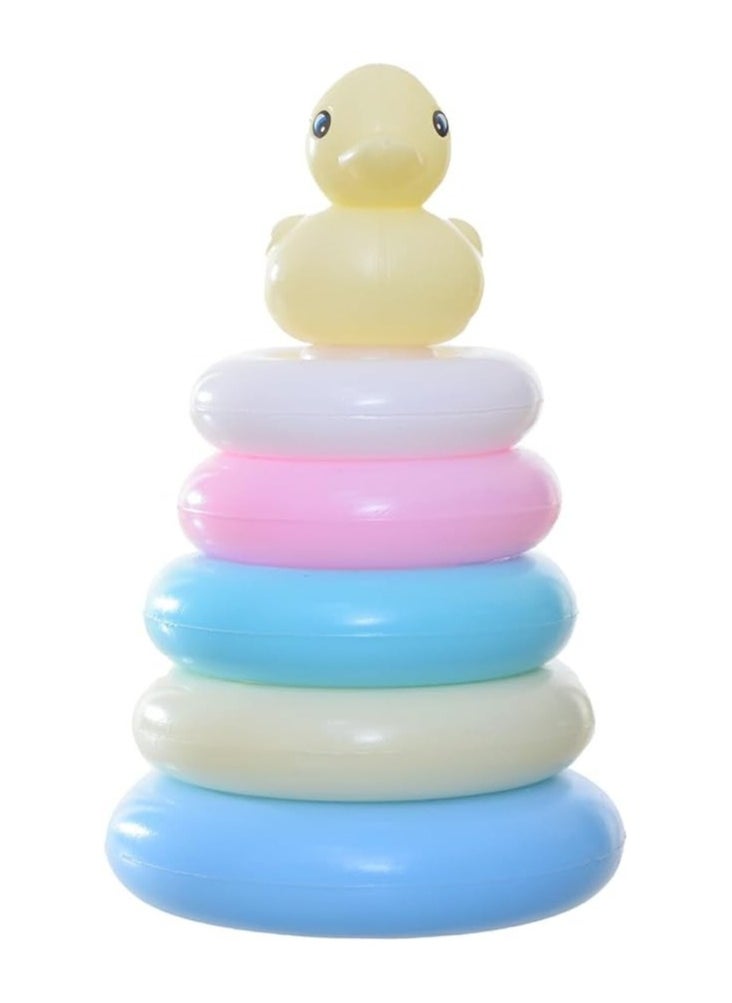 Generic - Duck Ring Toys Set of 6 Multicolored Rings - Image 1
