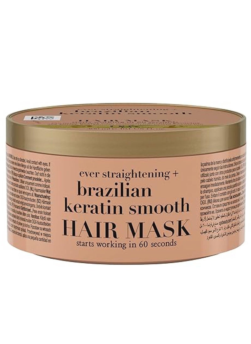 Ogx Ever Straightening And Brazilian Keratin Smooth Hair Mask 287g 