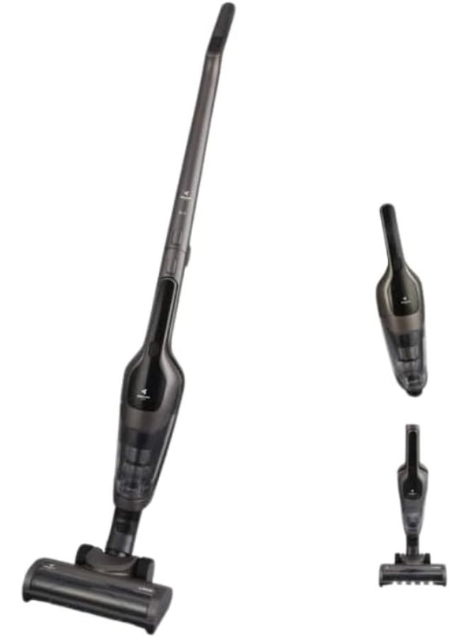 مكنسة كهربائية لاسلكية MEBASHI ME-VC5000، بقوة 160 واط، تصميم 2 في 1، سعة 0.55 لتر، مزودة بإضاءة LED، لون رمادي معدني