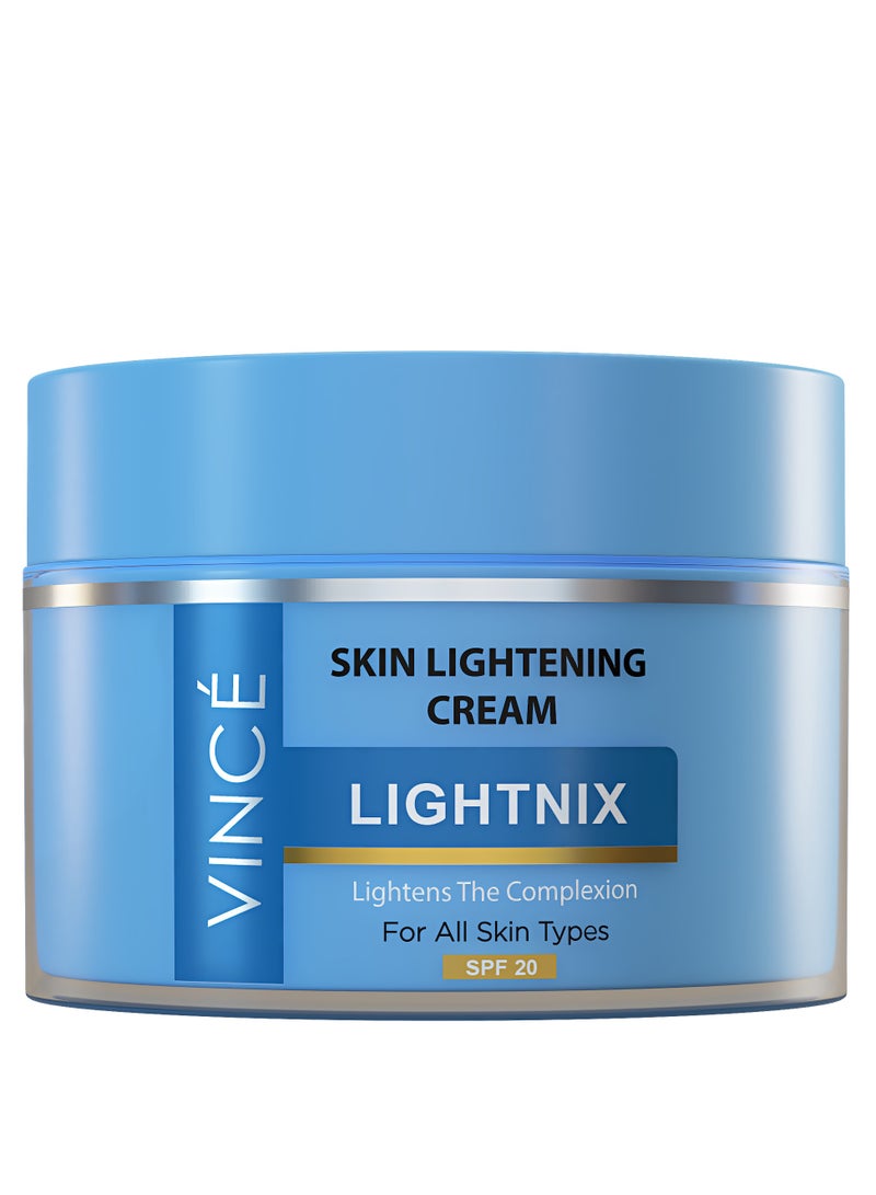 فينس كريم تفتيح البشرة وإشراقها - يفتح ويوحد لون البشرة - يقلل من البقع الداكنة - يرطب البشرة وينعمها ويحميها من أضرار أشعة الشمس بعامل حماية من الشمس 20، 50 مل - Image 1