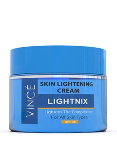 VINCE Skin Lightening and Brightening Cream - Brightens & Evens Skin Tone - Reduces Dark Spots - Moisturizes, Softens & Smooths Skin, Protects Against Sun Damage with SPF 20, 50ml  - Image 1