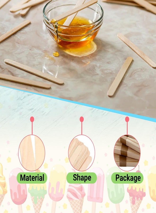 Perfect Stix 4.5" Wooden Ice Cream / Craft Sticks - Pack of 300ct - Image 4