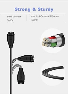 Tersely 1M Charging Cable for Garmin Vivoactive 5 4 4s 3, Charger for Venu 3 3S sq 2 2s Bounce Instinct 2X Fenix 7 7S 7X/6 6S 6X/5 5S 5X/Forerunner 255 255S 55 935/Epix (Gen2)/Approach S60  - Image 4