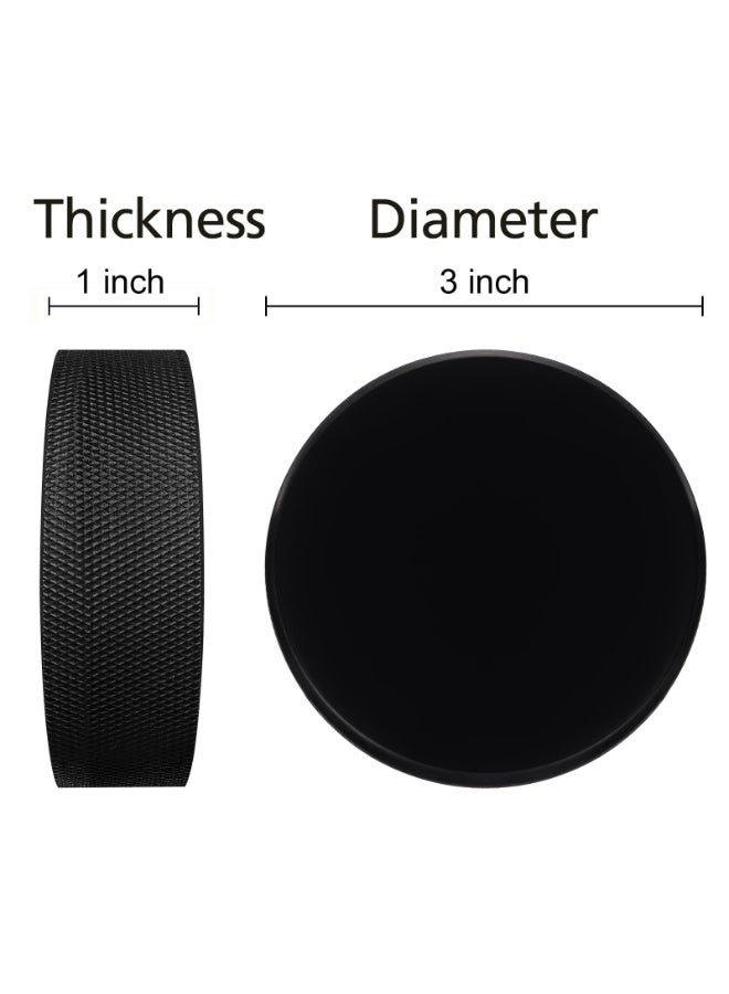 SUNSAR 6 Pack Classic Ice Hockey，Black,3 Inch，Equipment for Practice &Classic Training Indoor Good Elasticity - Image 2