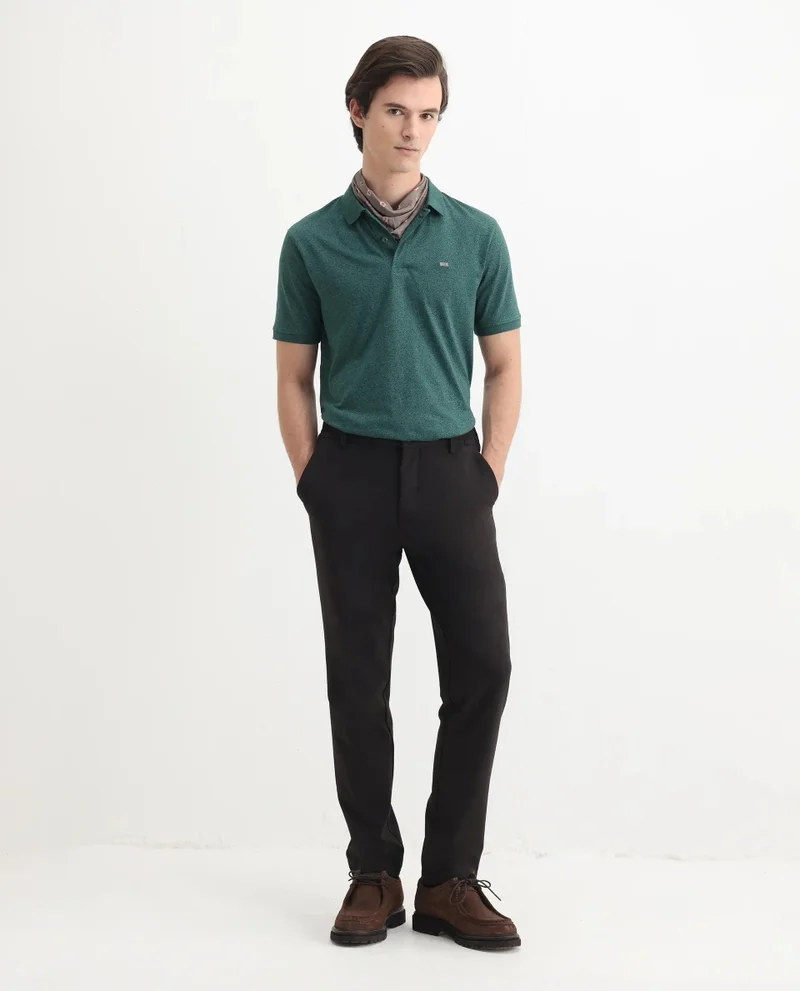 Rare Rabbit Men's Solid Regular Fit Cotton Polo