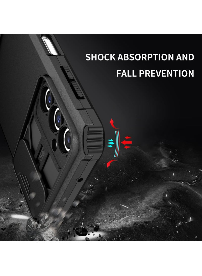 Samsung Galaxy A05S Mobile Phone Case Cover, Innovative Telescopic Bracket, Sliding Protection Camera Window, Bumper Shockproof Phone Back Cover  - Image 4