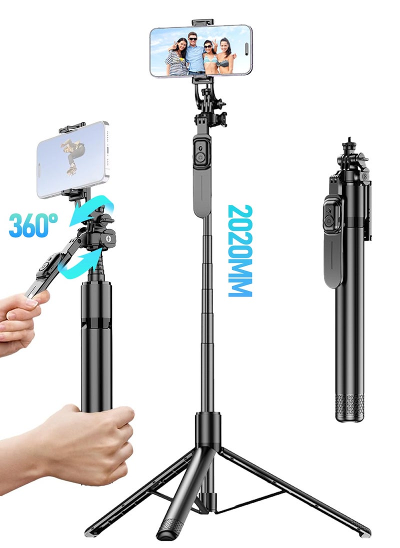 HEROCKX Mobile Phone Tripod Integrated Bracket-2020mm Handheld Gimbal Live Broadcast Long Tripod-Bluetooth Remote Control Stable Photography Artifact  - Image 1
