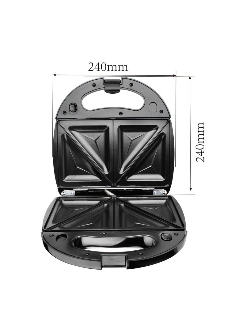 دي اس بي ماكينة صنع الساندويتشات 3 في 1 من DSP kc1049، 750 وات - أسود - Image 2