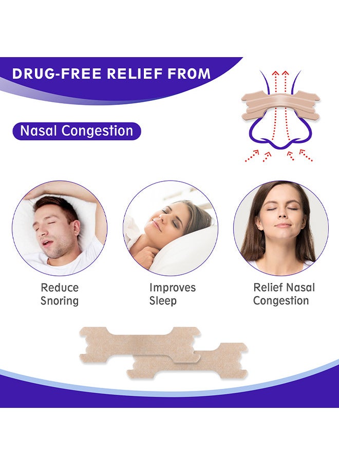 Nasal Strips For Snoring, 30Pcs Nose Strips For Breathing Sleeping Help Stop Snoring Relieve Nasal Congestion Nasal Strips Snoring Devices For Men Women Anti Snore Strips