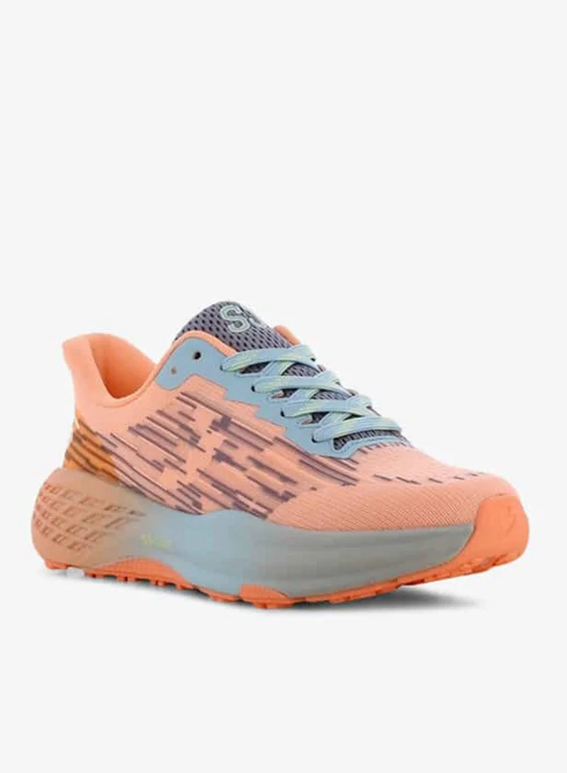 اس جي سنيكرز نسائي بطبعة وأربطة بكاحل منخفض