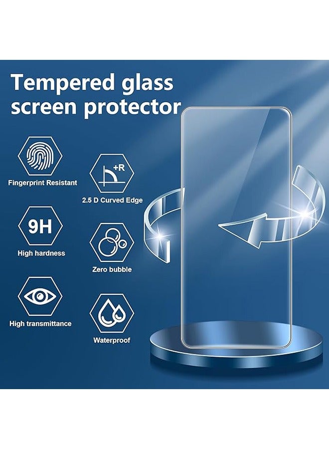 2 Pack Vivo V50 Lite 5G Screen Protector, 9H Tempered Glass Screen Protector for Vivo V50 Lite 5G, Full Coverage Bubble-Free Tempered Film, Anti-Scratch Film - Image 2