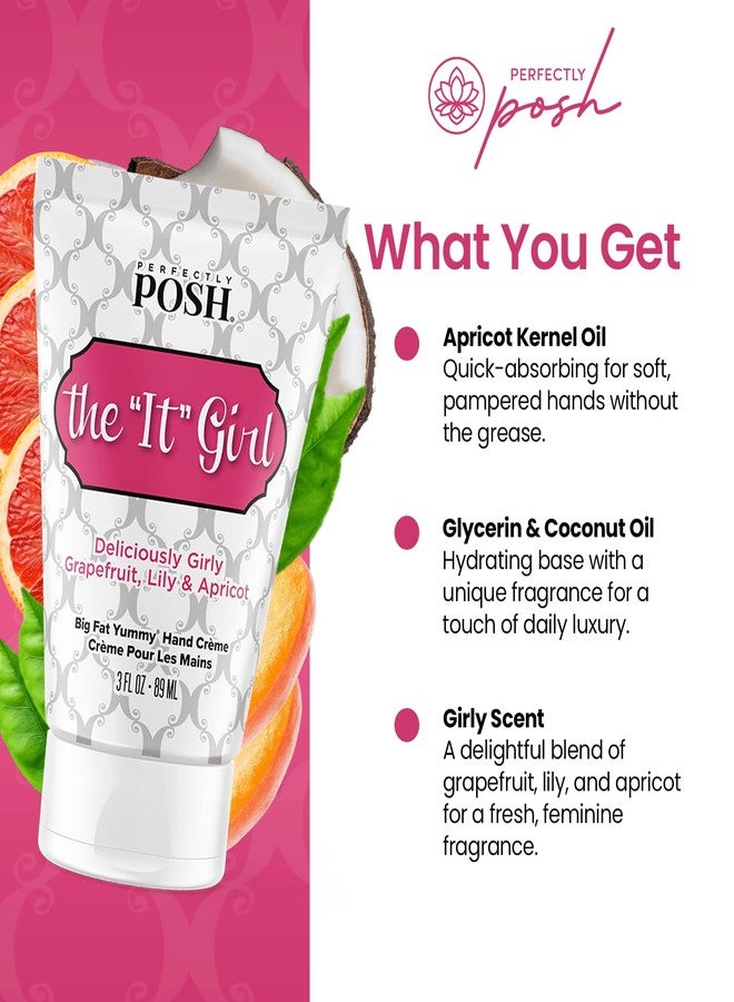 Perfectly Posh - It Girl Hand Crème - Floral Citrus Hand Cream - 89 ml - Image 4