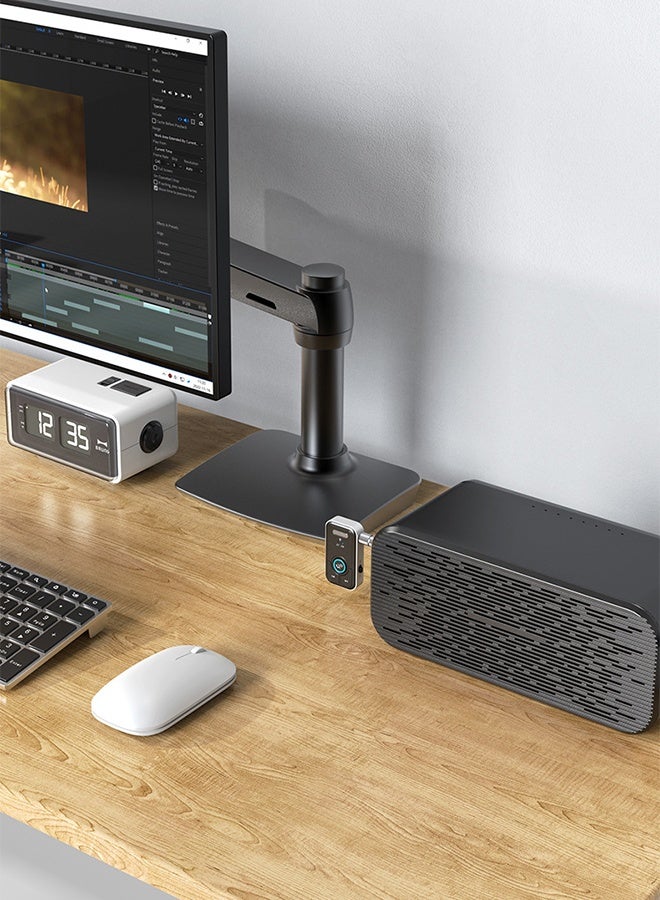 DUNISO Bluetooth Receiver for Car with Built-in Microphone,AUX Adapter 3.5mm Jack ,Wireless Transmitter,Hands-Free Calling - Image 4