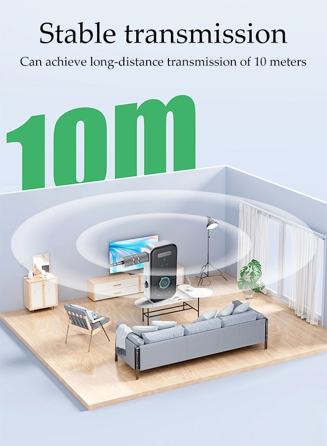 DUNISO Bluetooth Receiver for Car with Built-in Microphone,AUX Adapter 3.5mm Jack ,Wireless Transmitter,Hands-Free Calling - Image 5