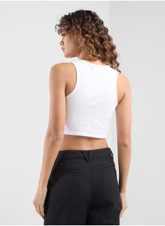 VANS Name Drop Fitted Crop Tank  - Image 2