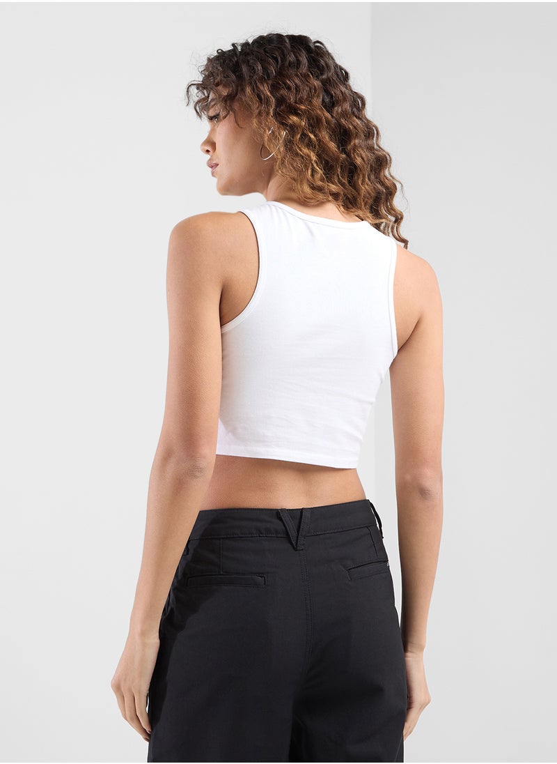 VANS - Name Drop Fitted Crop Tank - Image 1