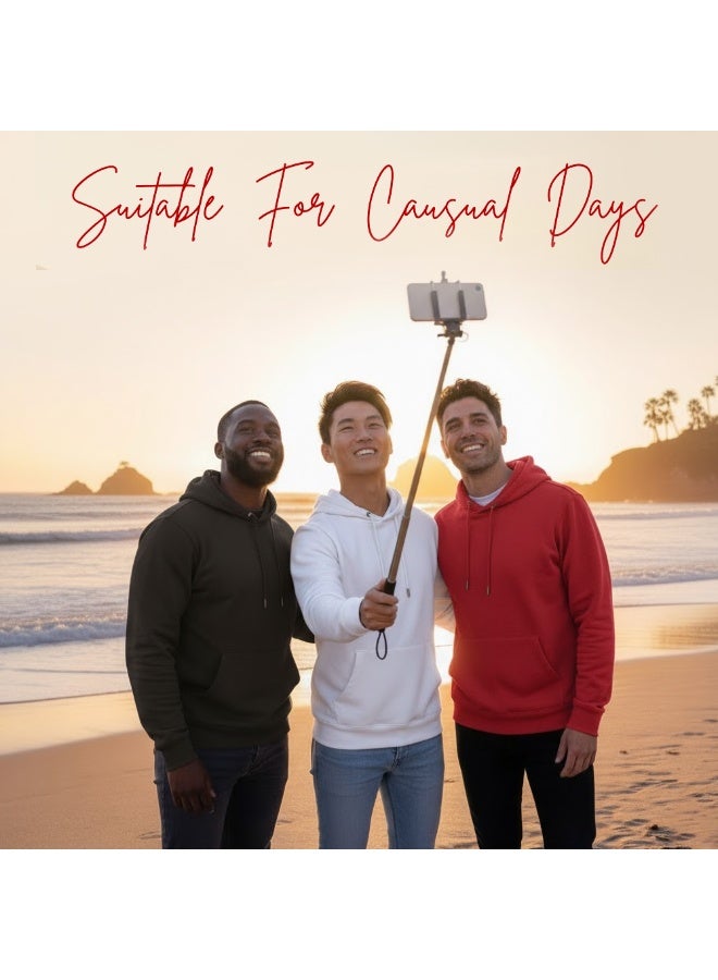 برينت شوب فور مي هوديي للرجال - بلوفر كلاسيكي بقلنسوة للرجال - هودي ناعم ومريح للارتداء اليومي، بدون سحاب، سويت شيرت دافئ وأنيق للخريف والشتاء - Image 4