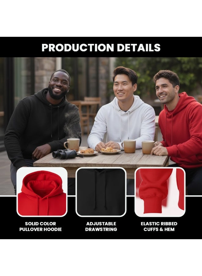 برينت شوب فور مي هوديي للرجال - بلوفر كلاسيكي بقلنسوة للرجال - هودي ناعم ومريح للارتداء اليومي، بدون سحاب، سويت شيرت دافئ وأنيق للخريف والشتاء - Image 5