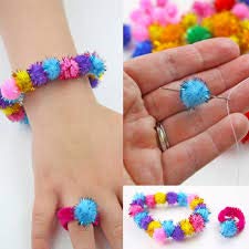 3A Featuretail Glitter Pom Poms Sparkle Balls for Craft, Multicolored Glitter Pom Poms for Decoration (100 Pc, 2CM) - Image 4