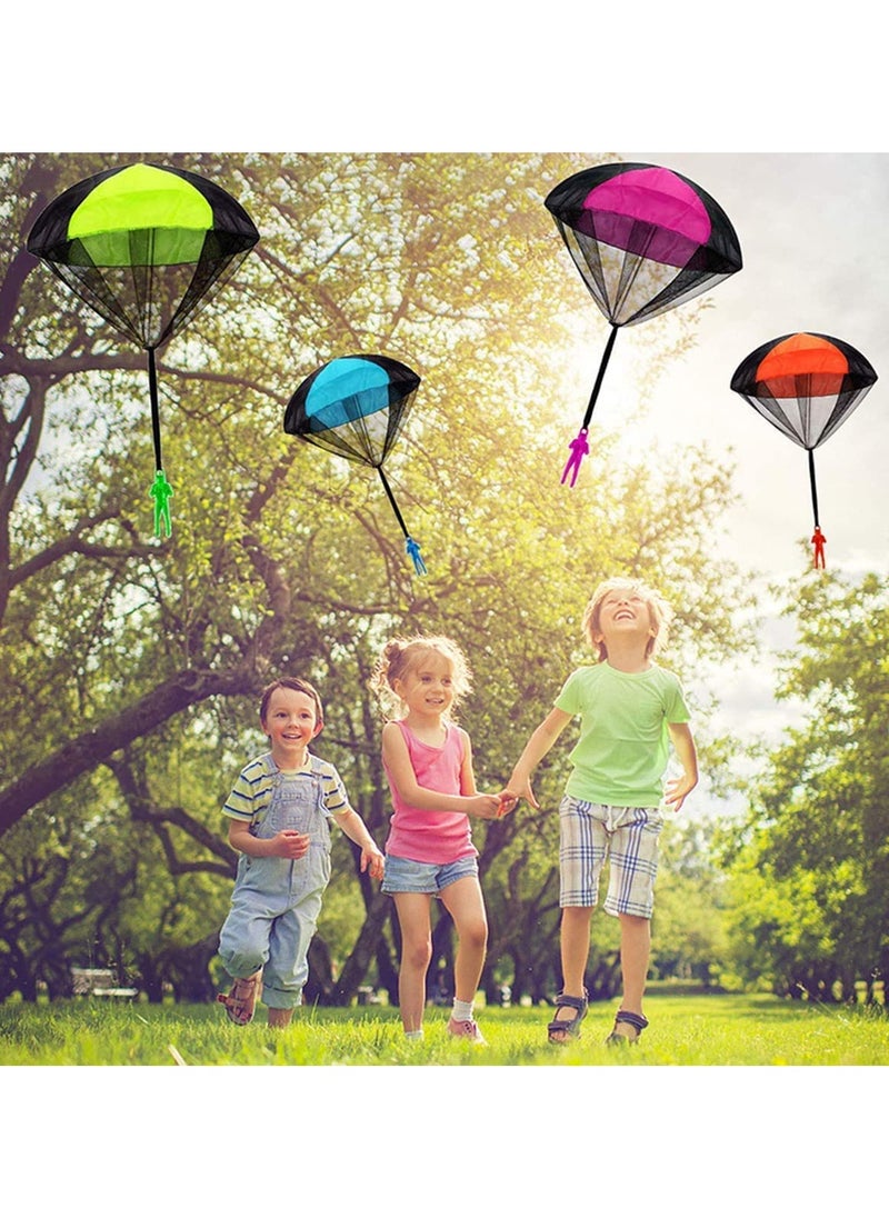 Bebiland - 6 Pack Parachute Toys, Tangle Free Outdoor Flying Parachute, Men Outdoor Flying Parachute, Tangle Free Parachute Figures Hand Throw Soldiers Outdoor Flying Toys as Gifts for Children - Image 1