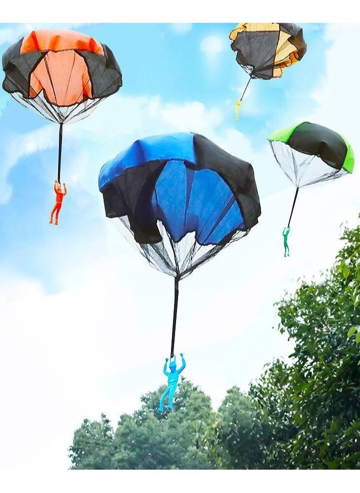 Bebiland - 6 Pack Parachute Toys, Tangle Free Outdoor Flying Parachute, Men Outdoor Flying Parachute, Tangle Free Parachute Figures Hand Throw Soldiers Outdoor Flying Toys as Gifts for Children - Image 1