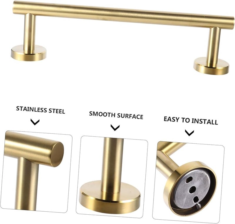 Cabilock Stainless Steel Wall Mounted Towel Rack For Bathroom Kitchen Balcony - Image 4