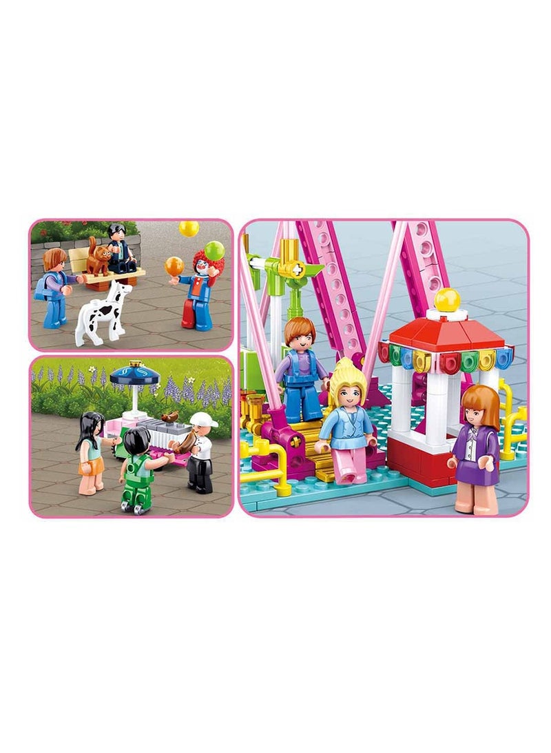 Sluban Sluban - Girls Dream Ferris Wheel Building Blocks 789 Pieces - M38-B0723  - Image 4