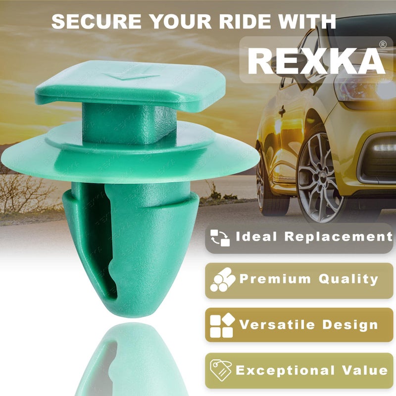 Rexka 30pcs Molding Wheel Arch Flare Trim Panel Retaining Clip 68102758AA Compatible with Jeep Renegade 2015-2017 Fiat 500 2012 2013 2019 - Image 4