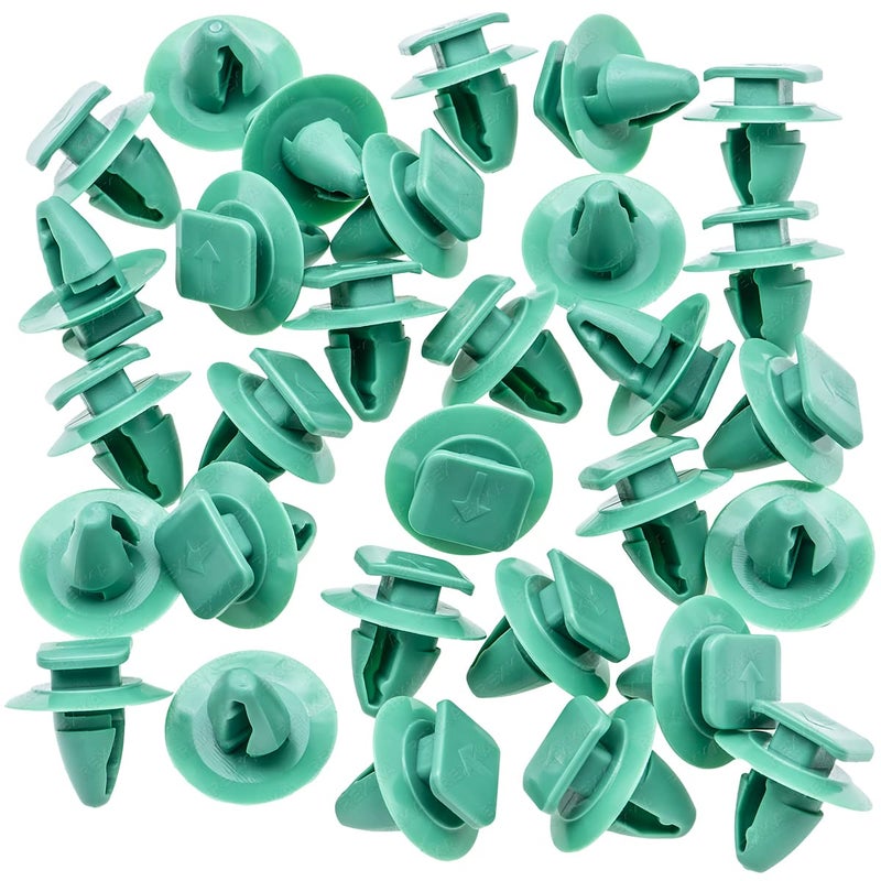 Rexka 30pcs Molding Wheel Arch Flare Trim Panel Retaining Clip 68102758AA Compatible with Jeep Renegade 2015-2017 Fiat 500 2012 2013 2019 - Image 2