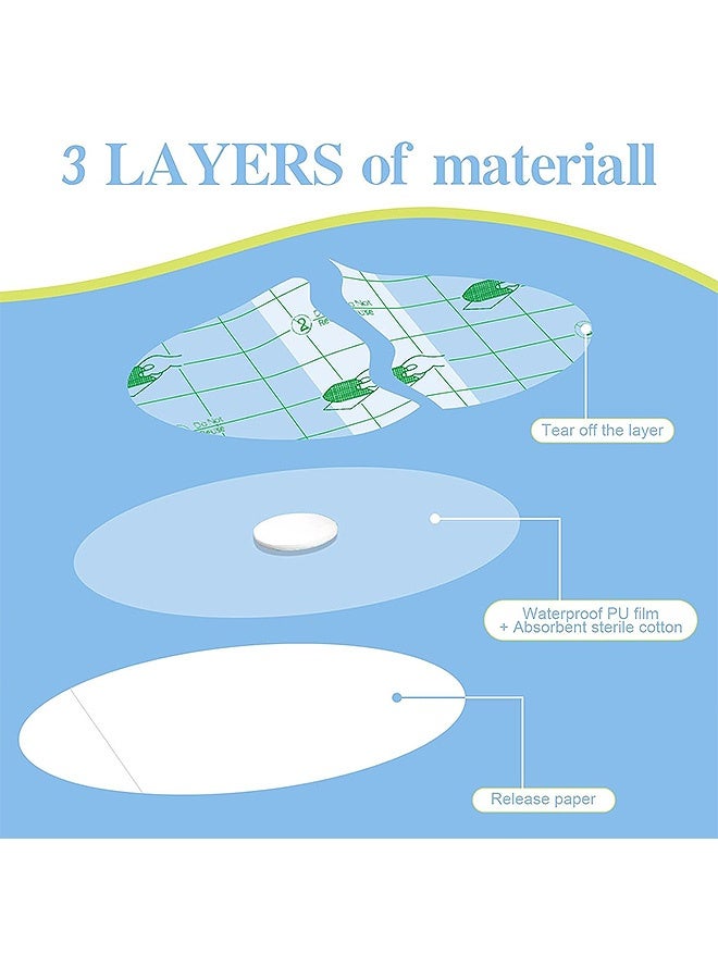 AL RAID 60 Pcs Waterproof Ear Protection Stickers, Disposable Soft Breathable Ear Covers for Adults and Kids, Baby Ear Covers for Bath Shower and Other Water Sport - Image 3