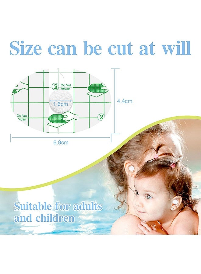 AL RAID 60 Pcs Waterproof Ear Protection Stickers, Disposable Soft Breathable Ear Covers for Adults and Kids, Baby Ear Covers for Bath Shower and Other Water Sport - Image 2