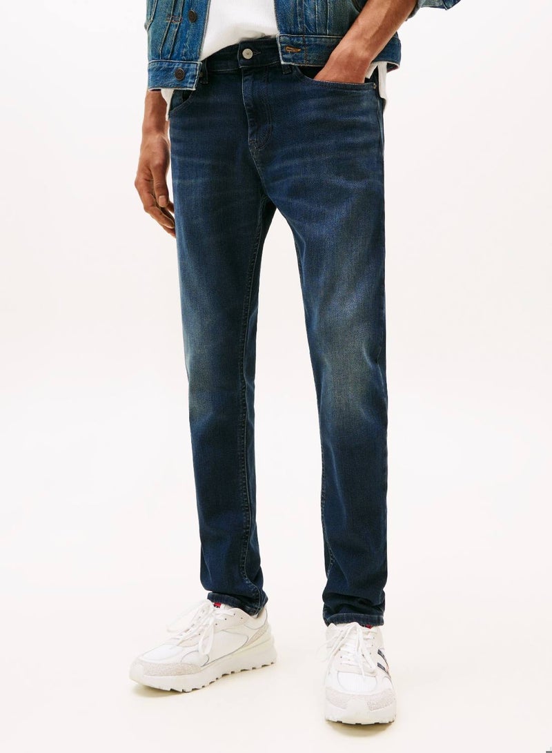 تومي جينز بنطال جينز بقصّة سليم مدببة - Image 1