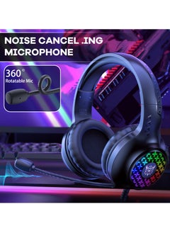 onikuma X7 Pro Wired Gaming Headset RGB Light Noise Canceling Headphone With Microphone For PS4 PC Xbox One  - Image 2
