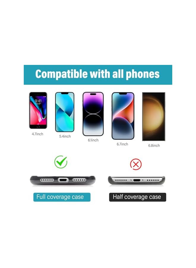 Green Tiger 6 Pack of Ultra-Thin Phone Tether Tab, Durable Patches for Phone Lanyards & Wrist Straps Replacement Part for All Full Phone Cases - Image 2