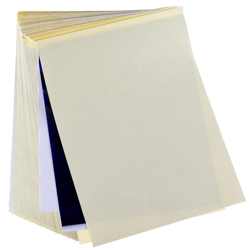 Tattoo Transfer Paper Cridoz 100 Sheets Tattoo Stencil Transfer Paper for Tattooing Blue