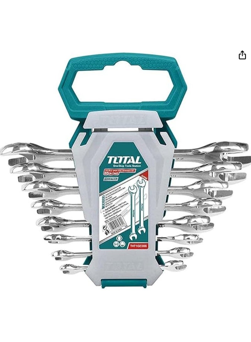 TOTAL 8-piece set of traditional wrenches