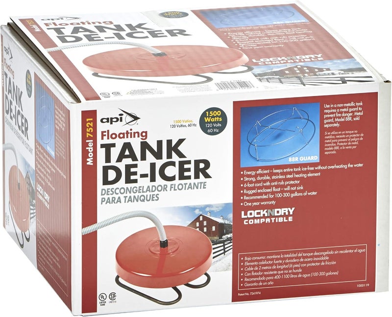 API ® Stock Tank De-Icer | Floating Pond Deicer for Livestock and Cattle Tanks (1500 Watt, 1, Count) - Image 4