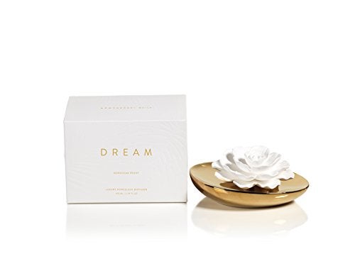 Zodax Apothecary Guild Dream Porcelain Diffuser Gold Moroccan Peony - Image 4