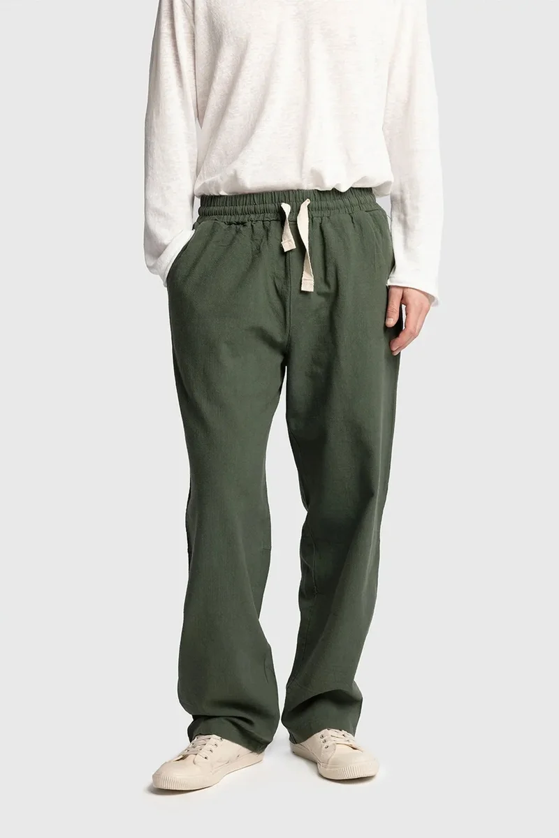 GIESTO Straight Leg Pants with Drawstring Waist